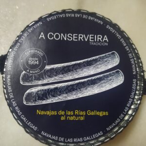 Navajas de las rías gallegas al natural